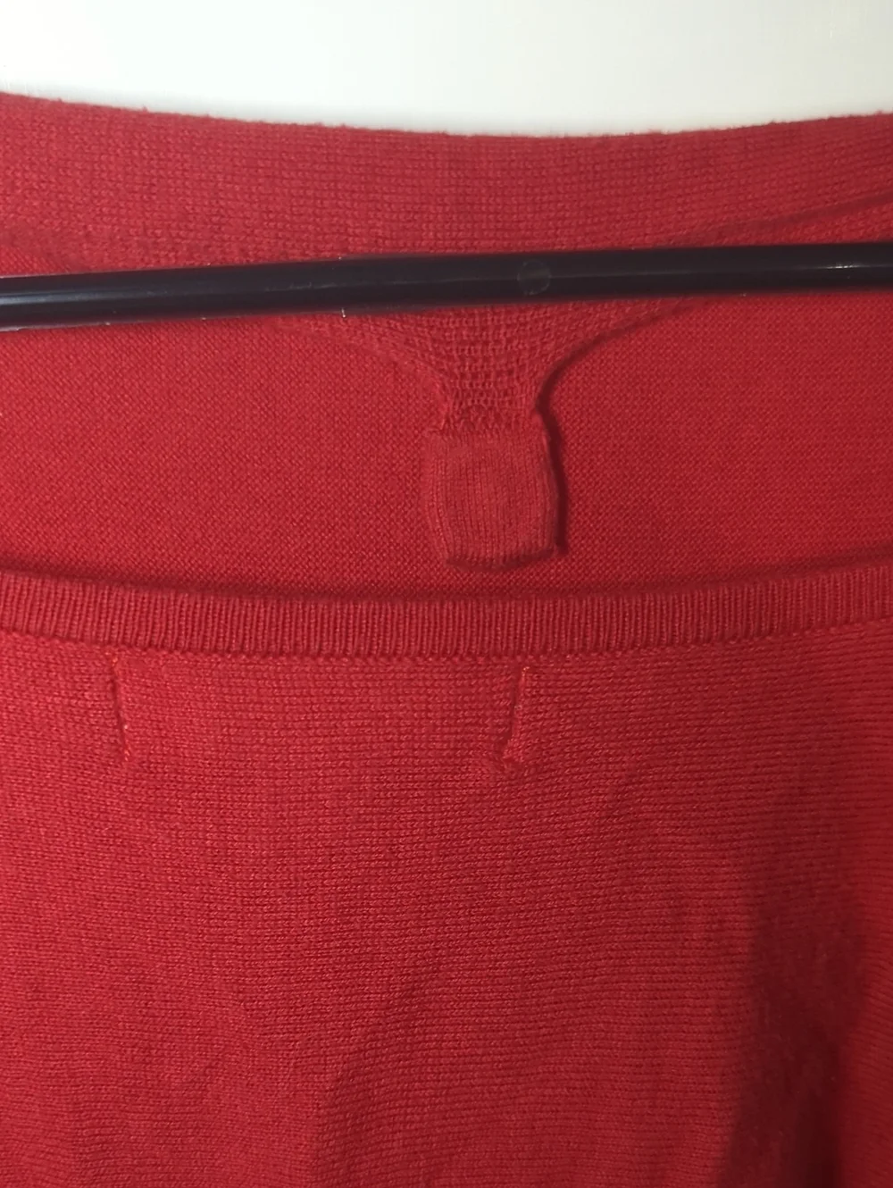 Michael Kors Off-the-Shoulder Red Lightweight Sweater